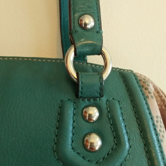 Coach Ashley Dotted OP Art North South Satchel Bag - Picture 6 of 16